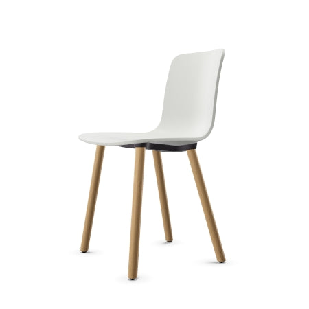 【2脚セット】Vitra ヴィトラ HAL Wood チェア ホワイト 木製脚 HAL WOOD（ハルウッド）/Vitra（ヴィトラ）/Jasper Morrison